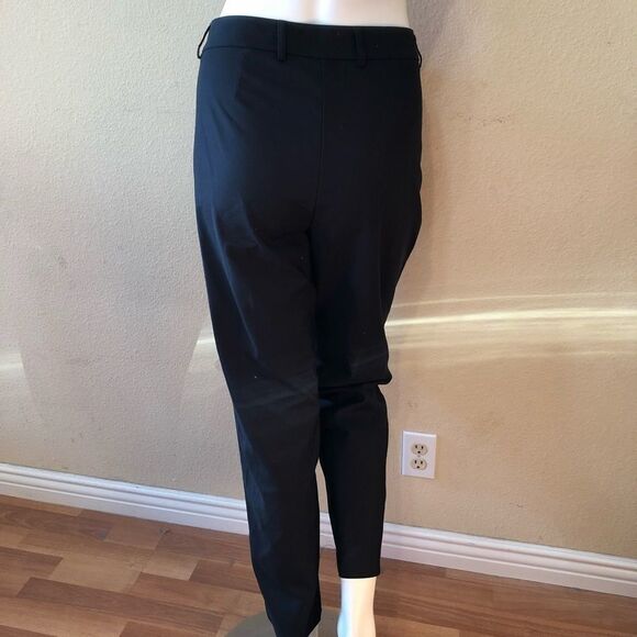 Vince Tapered Ankle Black Trousers Size 12 - Picture 4 of 8